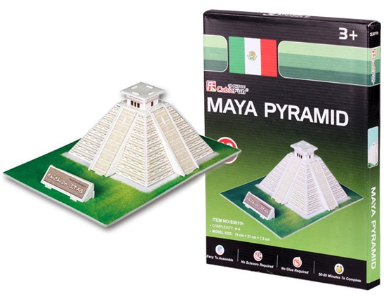puzzle 3d piramide maya