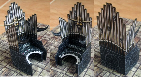 papercraft silla juego de tronos